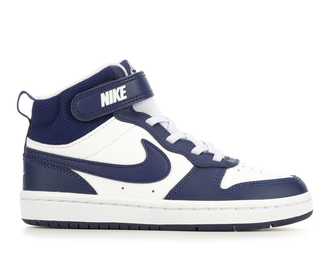Kids' Nike Little Kid Court Borough Mid 2 Sneakers