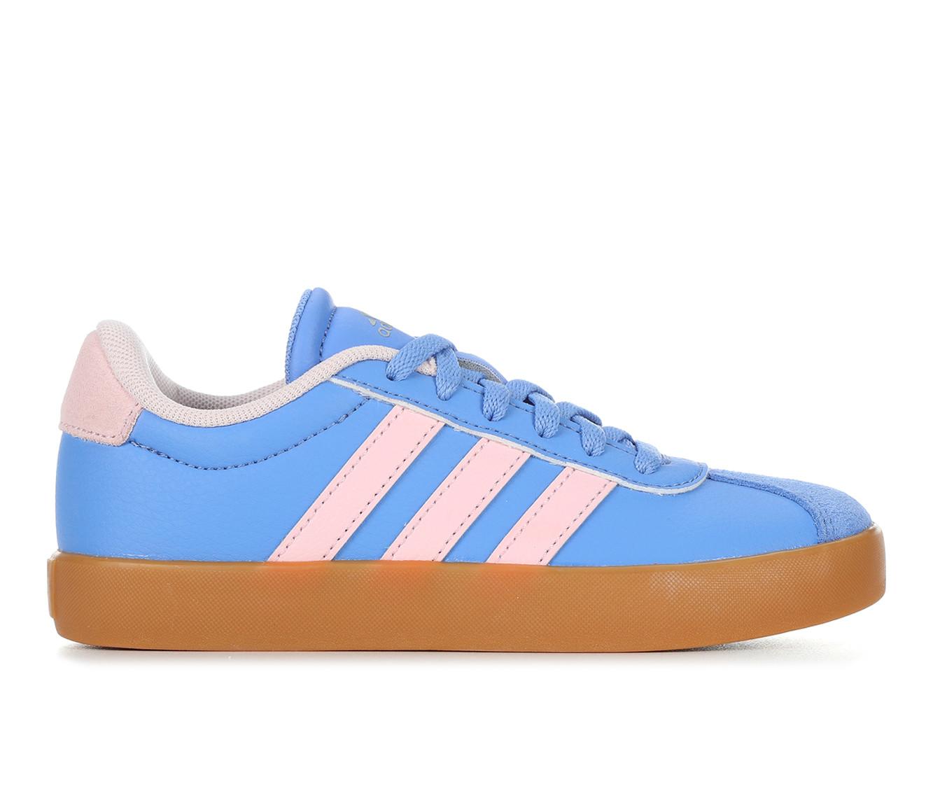 Girls' Adidas Little Kid & Big Kid VL Court 3.0 Suede Sneakers
